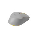 OMEGA MOUSE WIRELESS SILENT RECHARGEABLE TYPE C LIME GREY [46037]