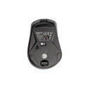 OMEGA MOUSE WIRELESS AND BLUETOOTH 800-2400DPI 6D SILENT RECHARGEABLE TYPE-C BLACK [46038]