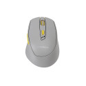 OMEGA MOUSE WIRELESS SILENT RECHARGEABLE TYPE C LIME GREY [46037]