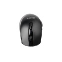 OMEGA MOUSE WIRELESS AND BLUETOOTH 800-2400DPI 6D SILENT RECHARGEABLE TYPE-C BLACK [46038]