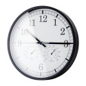 PLATINET TWINKLE ROUND WALL CLOCK silent hygrometer and thermometer [45959]