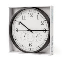 PLATINET TWINKLE ROUND WALL CLOCK silent hygrometer and thermometer [45959]