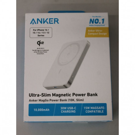 Anker SALE OUT. Power Bank | MagGo | 10000 mAh | White | DEMO