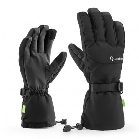 Qunature Qunature Finger Style Ski Gloves Size L - Black