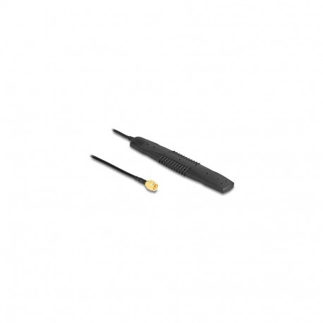 DeLOCK 5G LTE, WLAN Antenna SMA plug 2,5 dBi omnidirectional fixed black self-adhesive