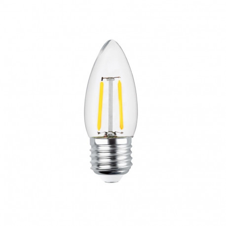 Żarówka led filament e27 c35 2w 230v 2700k 250lm cog przezroczysta forever light