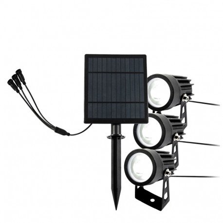 päikeseenergial töötav aialamp 3x350lm (2w)/6000k – ip44