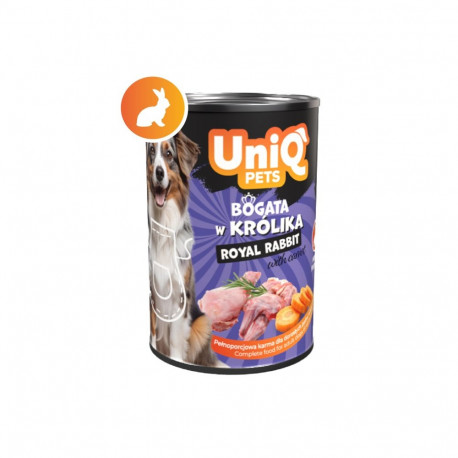 UniQ Pets Royal Rabbit konserv koertele 375g