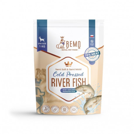 BEMO kuiv koeratoit külmpressitud jõekala mono, 1kg