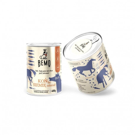BEMO Hobune naeraks end herneks Mono märg koeratoit 400g