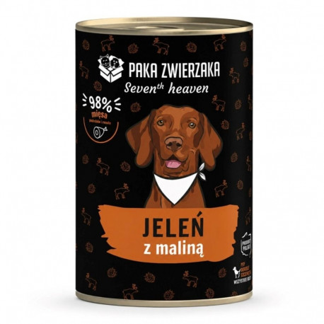 PAKA ZWIERZAKA Seventh Heaven Venison with raspberries Mono - wet dog food - 400g