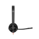HP Poly Blackwire 3320 Stereo USB-C Headset +USB-C/A Adapter