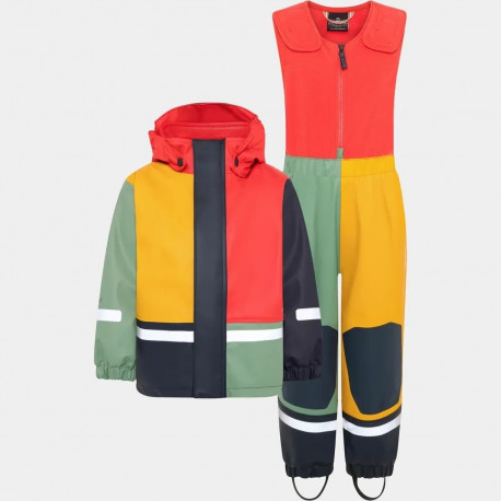 Vihmariiete komplekt Didriksons Boardman SE Kids Set 12 paprika - 80