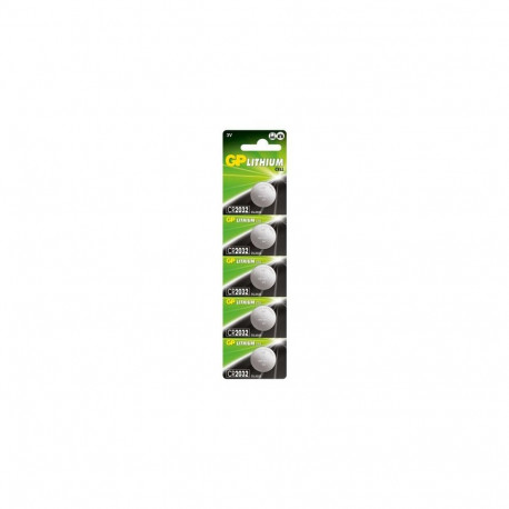 GP Battery (CR2032) Lithium coin, CR2032-7U5, (1 battey / blister) 3V