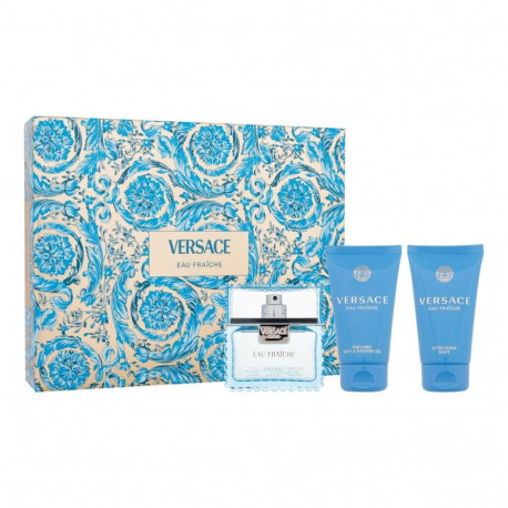 Versace Man Eau Fraiche Eau de Toilette (50ml) (Edt 50 ml + Shower Gel 50 ml + Aftershave Balm 50 ml