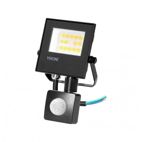 NIVALIS LED prožektor PIR-anduriga 10W, 800lm, IP44, 4000K