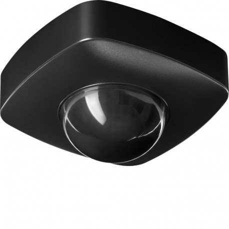 360° liikumis- ja kohalolekuandur, IP65, 2000W, 3 sensorit, must