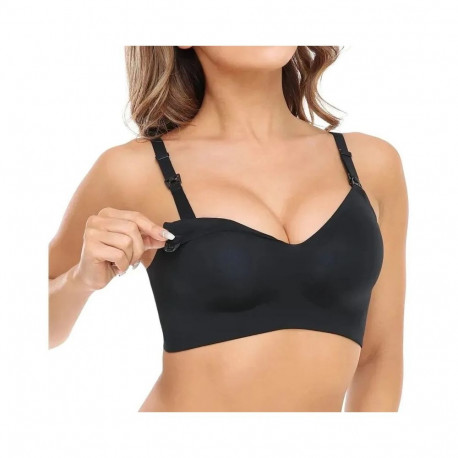 Nursing Bra - Momcozy YN21 2XL Black