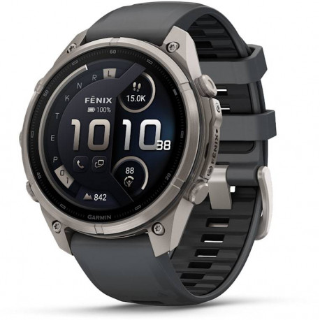 Garmin fenix 9 Pro inReach 47mm, titanium graphite/black
