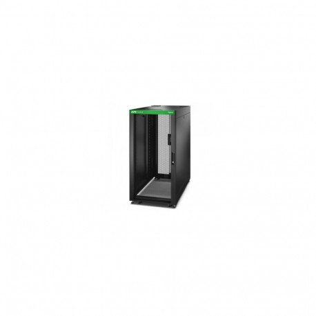 APC EASY RACK 600MM/24U/1200MM , WITH ROOF, SIDE PANEL,CASTORS,FEET AND 4 BRACKETS, NO BOTTOM, BLACK