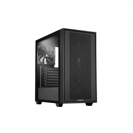 Chieftec Midi Tower GS-03B-BLK-OP, Schwarz Black
