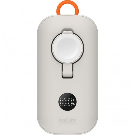 Belkin akupank BPD012hqSA 10.000mAH 45W Apple Watchi laadijaga, liivakarva