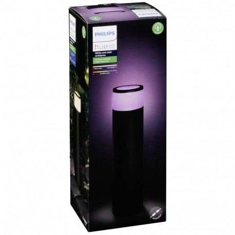 Philips Hue Calla suur välitingimustes nutikas aiavalgusti, must, lisavalgusti 24 V süsteemi, 40 cm,