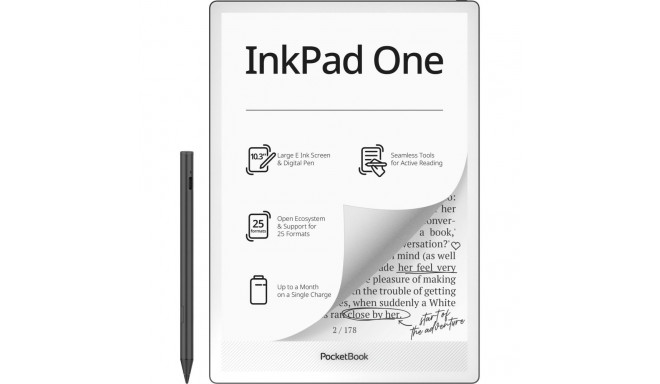 Pocketbook InkPad One DACH-Version - Matte Black - E-Book-Reader - E-Book-Reader - 32 GB