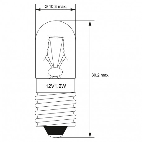 Goobay Tubular Lamp, 1.2 W 1.2 W (100 tk)