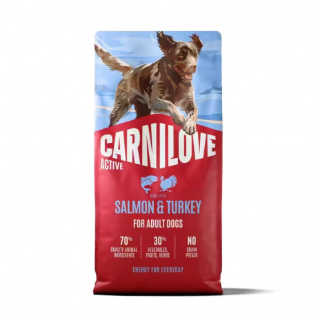 CARNILOVE Active kuiv koeratoit lõhe ja kalkuniga 12kg