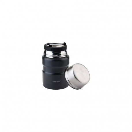Pārtikas termoss  tērauds  0 5l  melns KINGHoff KH 1459 (5908287214590) (Ekspozīcijas)
