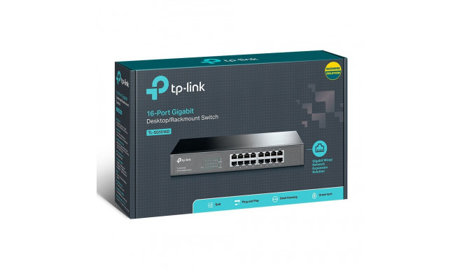 Switch - TP-Link 16-Port Gigabit Black Switch