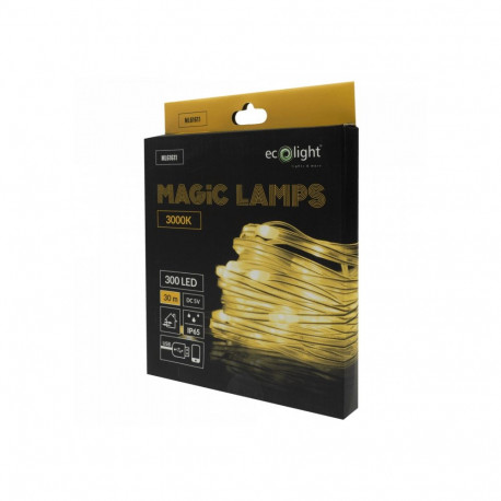 Magiczne lampki 300 led 3000k 30m dc5v