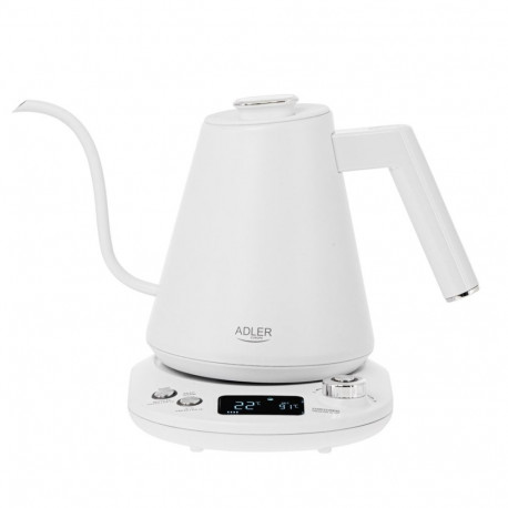 Electric kettle ADLER AD 1349w with long spout 1.0L White