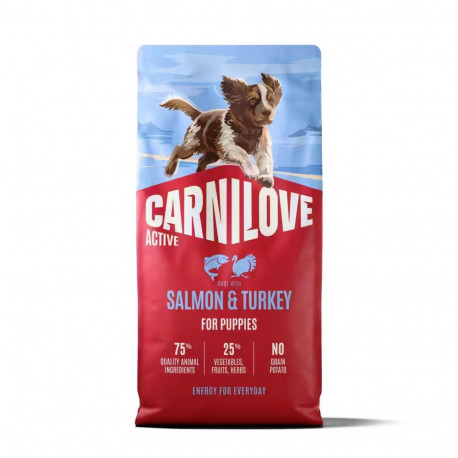 CARNILOVE Active Puppy Salmon & Turkey - dry dog food - 12kg