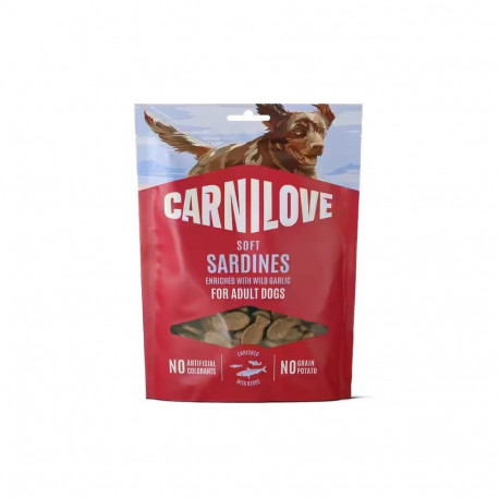 CARNILOVE Soft Sardines enriched with wild garlic - dog treat - 200g