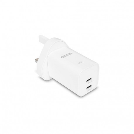 "N Dicota 2-port GaN Wall Charger (65W) UK white"