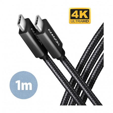 "AXAGON BUCM32-CM10AB Kabel, USB-C 3.2 Gen 2 auf USB-C 3.2 Gen 2, schwarz - 1m"