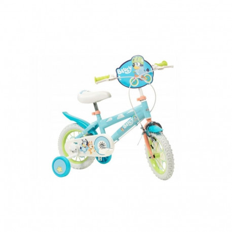 TOIMSA children's bicycle Bluey 12” Blue and lime blue