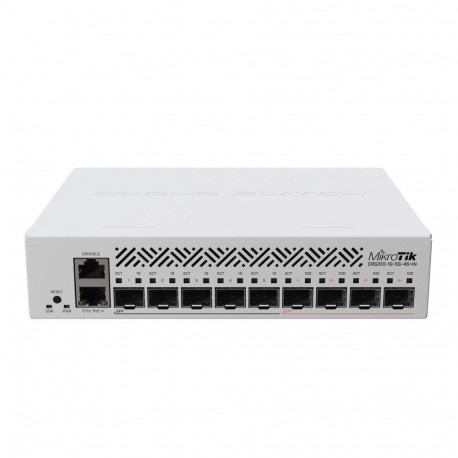 Mikrotik Cloud Router Switch CRS310-1G-5S-4S+IN No Wi-Fi, Managed L3, Rackmountable, 10/100/1000 Mbi