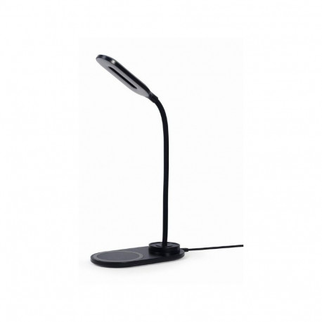 Gembird TA-WPC10-LED-01 Desk lamp with wireless charger, black