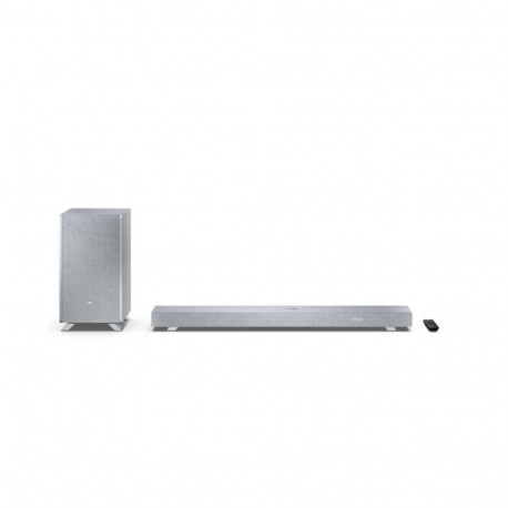 Sharp HT-SBW53121(SL) Q 3.1.2 Dolby Atmos/ DTS:X Soundbar with Wireless Subwoofer, Silver |