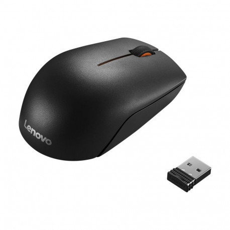 Lenovo Wireless Compact Mouse 300 Black, 2.4 GHz Wireless via Nano USB