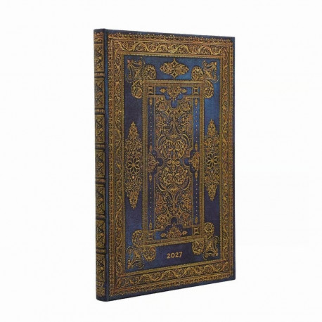 Raamatkalender 2027 Paperblanks Blue Luxe Maxi nädal horisontaalne
