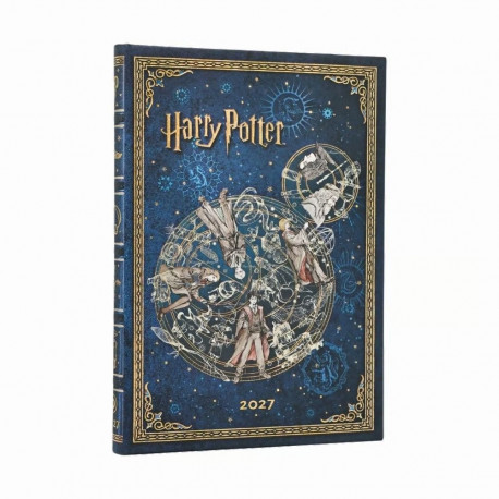 Raamatkalender 2027 Paperblanks Legends of Hogwarts Diary Midi nädal horisontaalne