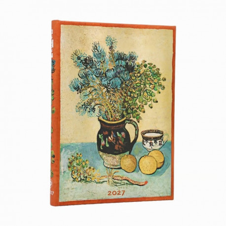 Raamatkalender 2027 Paperblanks Van Gogh’s Still Life Midi nädal horisontaalne
