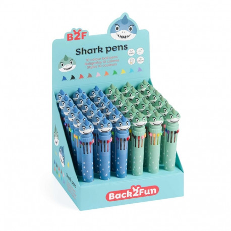 Pastapliiats Shark B2F 10 värvi, 0,7 mm, sinine hai Miquelrius