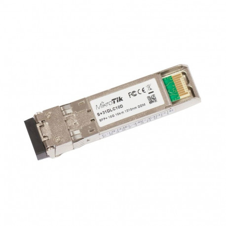 MikroTik SFP+ S+31DLC10D, ühemoodiline fiiber, topelt-LC, 10/100/1000/10000Mbit/s, lainepikkus 1310n