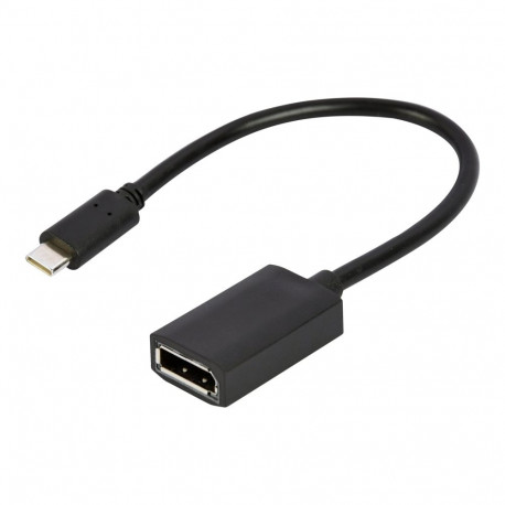 Cablexpert USB Type-C–DisplayPort adapterkaabel 4K 15cm, must