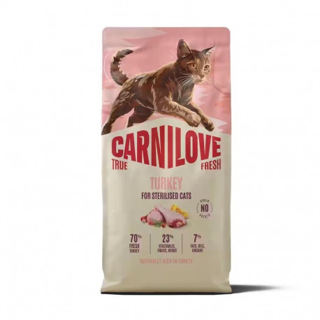 CARNILOVE True Fresh kalkun steriliseeritud kasside kuivtoit 400g